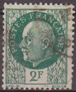 Francia 1942 Scott 441 Sello º Mariscal Petain 2F France utilisé usado 